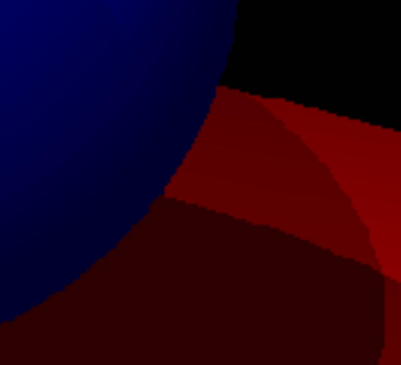 Closeup: No Antialliasing